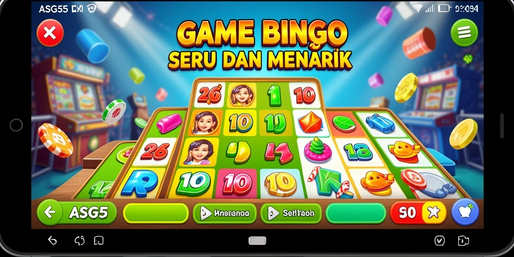 Tampilan gameplay Bingo yang seru dan interaktif.