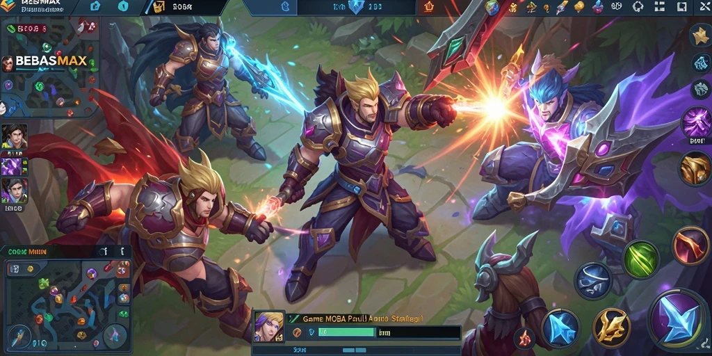Gameplay seru dan menantang dari BEBASMAX di arena pertempuran.