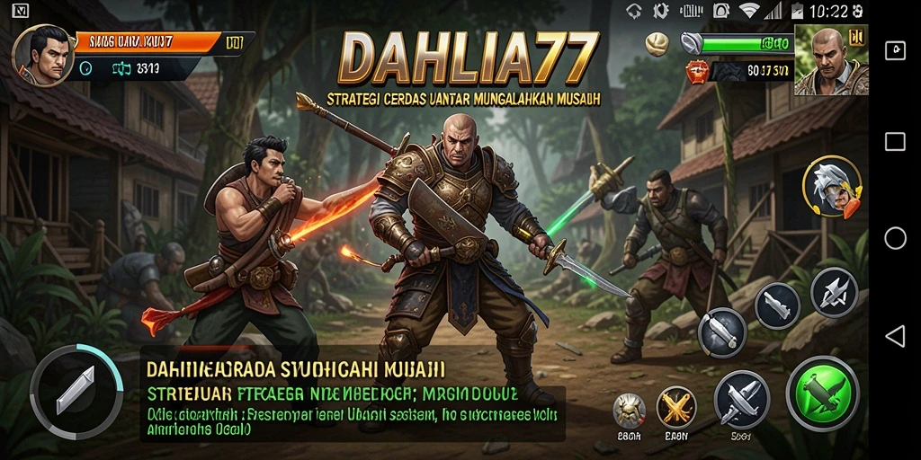 Tampilan gameplay <strong>DAHLIA77</strong> yang mendebarkan dengan strategi yang kompleks.