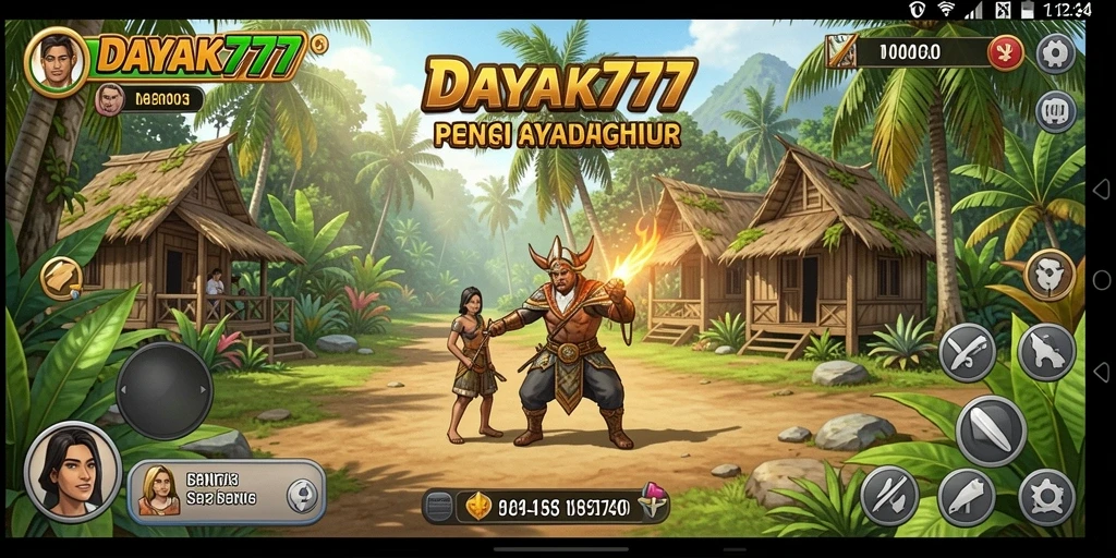 Gambaran gameplay DAYAK777 dengan elemen santai dan interaktif.