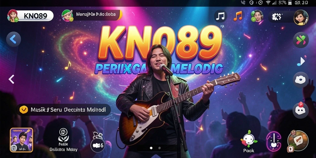 Tampilan gameplay KNO89 yang menakjubkan dan interaktif dalam permainan musik.