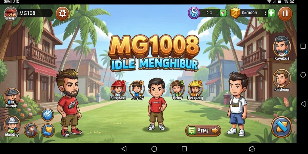 Tampilan gameplay MG108 yang menarik dan penuh warna.