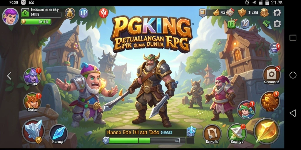 Screenshot menampilkan gameplay RPG yang mendebarkan dan penuh aksi.