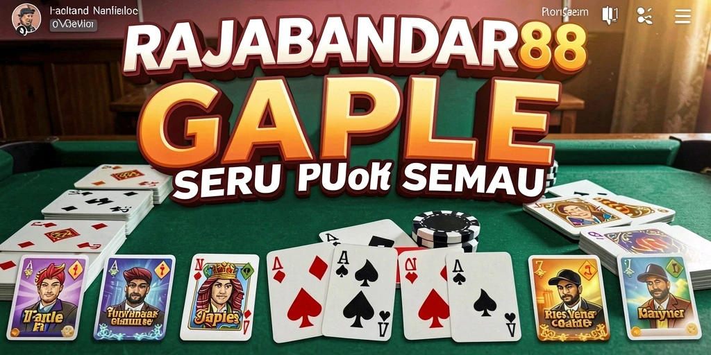 Tampilan gameplay seru Gaple di RAJABANDAR88.