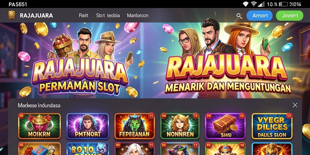 Gameplay seru dari RAJAJUARA yang menampilkan keseruan permainan Slot.