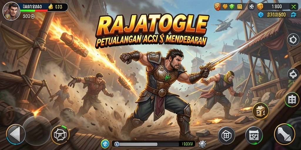 Tampilan gameplay mendebarkan di RAJATOGEL.