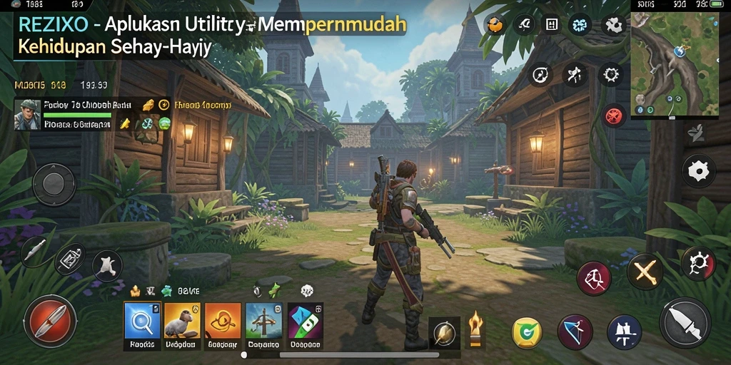 Screenshot utama REZIXO menampilkan antarmuka aplikasi Utility yang intuitif.