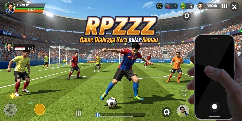 Screenshot menampilkan aksi seru dari gameplay olahraga di RPZZZ.