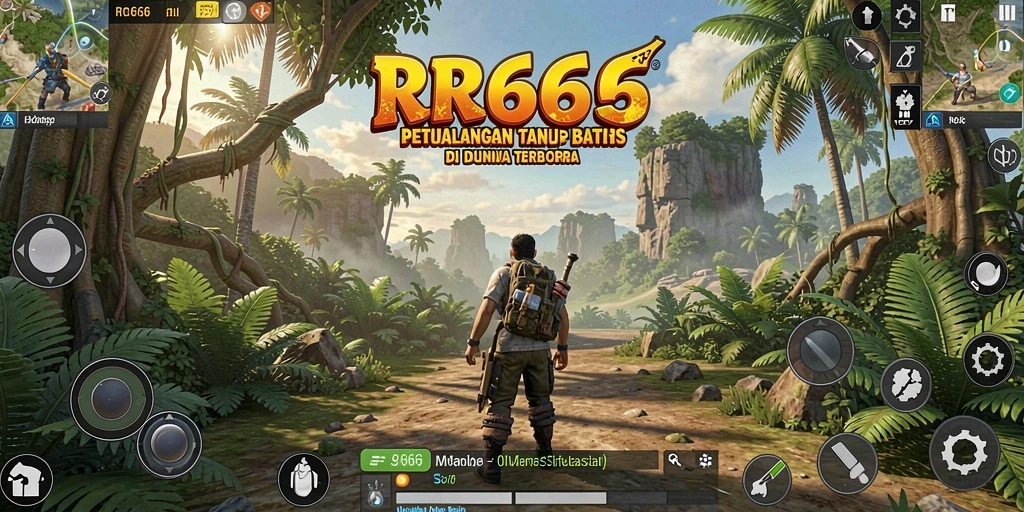 Screenshot gameplay menarik dari dunia terbuka RR666.