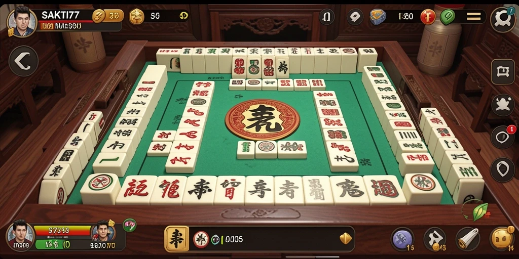 Tampilan gameplay SAKTI77 yang seru dan menantang di Mahjong.