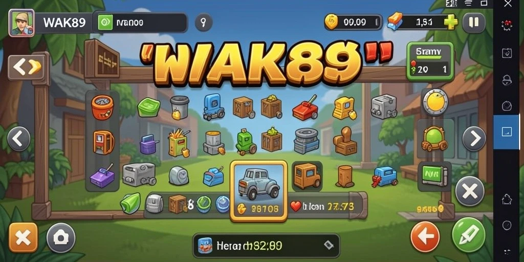 Tampilan gameplay WAK89 yang menarik dengan elemen Idle yang memukau.