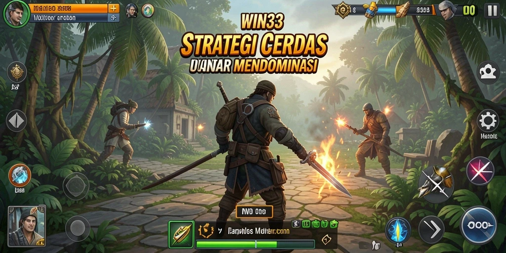 Tampilan tangkapan layar dari gameplay mendebarkan WIN33.