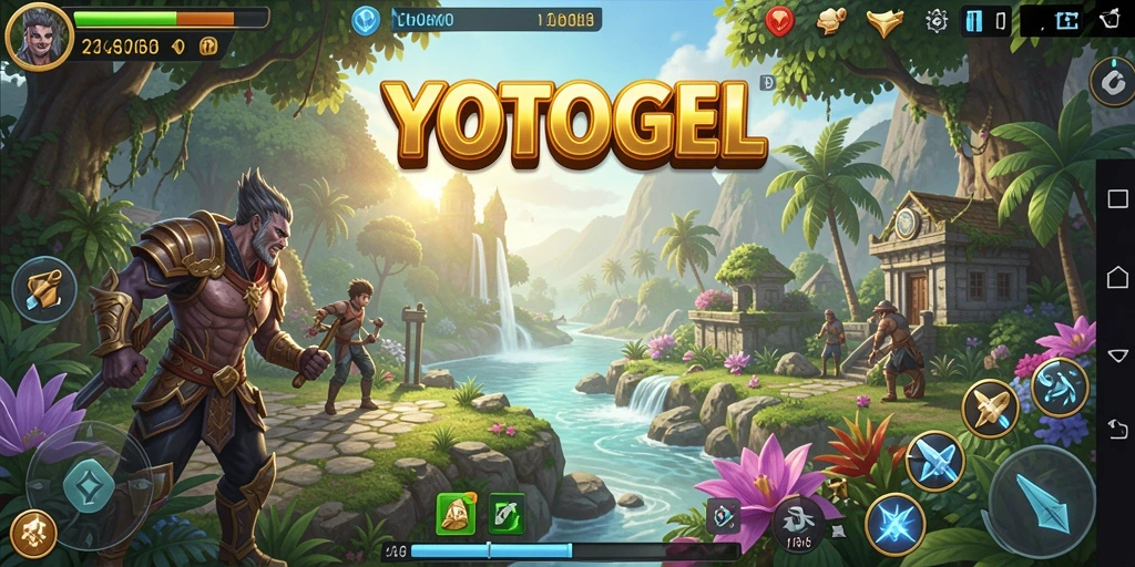 Screenshot YOTOGEL menunjukkan keindahan dunia terbuka yang luas.